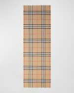 Image 3 of 5: Burberry Giant Check Gauze Scarf
