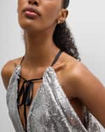 Image 5 of 5: Sydney Evan 14k Puffy Diamond Huggie Hoop Earrings