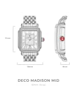 Image 3 of 4: MICHELE Deco Madison Mid Diamond Watch, Gold