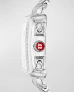 Image 4 of 4: MICHELE Deco 18mm Stainless Steel Diamond Bracelet Watch