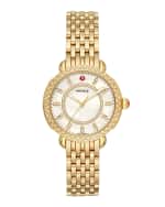 Image 1 of 3: MICHELE Sidney Classic Diamond Gold Watch
