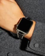 Image 2 of 5: LAGOS Smart Caviar Black Apple Watch Bracelet, 42mm-49mm