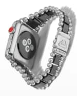 Image 3 of 5: LAGOS Smart Caviar Black Apple Watch Bracelet, 42mm-49mm