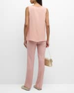 Image 4 of 6: Lafayette 148 New York Finnley Scoop Neck Tank