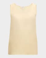 Image 1 of 6: Lafayette 148 New York Finnley Scoop Neck Tank