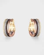 Image 1 of 5: Boucheron Quatre 18K Gold Classique Hoop Earrings