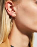 Image 5 of 5: LANA 14k Mini Flat Hooked on Hoop Earrings