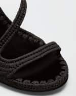 Image 4 of 4: Carrie Forbes Salah Woven Raffia Sandals