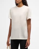 Image 3 of 6: Co Cashmere Short-Sleeve T-Shirt