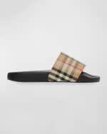 Image 1 of 6: Burberry Furley Vintage Check Slide Sandals