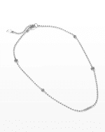 Image 4 of 5: LAGOS Caviar Icon Fluted Station Necklace