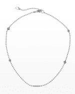 Image 1 of 5: LAGOS Caviar Icon Fluted Station Necklace