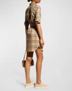 Image 3 of 6: Burberry Giovanna Vintage-Checked Cotton Shirtdress