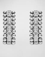 Image 4 of 5: LAGOS Caviar Spark Diamond Huggie Earrings