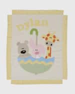 Image 1 of 2: Boogie Baby Personalized Rainy Day Plush Lovey Blanket