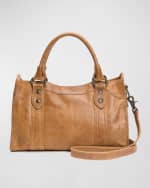 Image 1 of 4: Frye Melissa Leather Satchel Bag