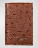 Image 1 of 2: Abas Ostrich Bi-Fold Card Case