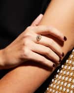 Image 2 of 5: Sydney Evan 14k Gold Extra-Large Evil Eye Ring w/ Diamonds, Size 6.5