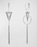 Image 1 of 5: LAGOS Signature Caviar Triangle Circle Drop Earrings