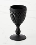 Image 1 of 3: Vista Alegre Bicos Frosted Water Goblet