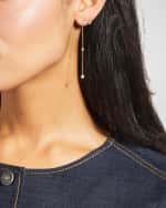 Image 5 of 5: Roberto Coin 18k Gold Emerald-Cut Diamond Stud Earrings