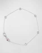 Image 1 of 5: Roberto Coin 18k Gold 5-Diamond Station Bracelet