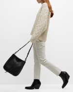 Image 3 of 6: Rebecca Minkoff Darren Leather Hobo Bag