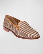 Image 2 of 4: Stubbs and Wootton Men's Woven Straw Slippers