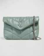 Image 1 of 6: Saint Laurent Lou Puffer Toy YSL Crossbody Bag in Quilted Leather