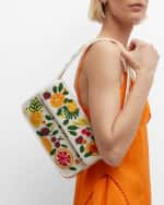 Image 2 of 6: STAUD Tommy Floral Shoulder Bag