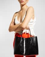 Image 3 of 6: Christian Louboutin Cabarock Small in Alligator Embossed Leather