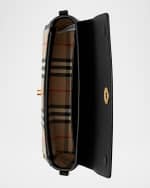 Image 3 of 5: Burberry Note Medium Leather & Vintage Check Crossbody Bag