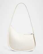Image 1 of 6: THE ROW Half Moon Hobo Bag in Calfskin Leather