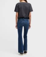 Image 2 of 5: MOTHER The Weekender Frayed Flare Jeans