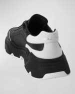 Image 4 of 5: Dolce&Gabbana Men's Day Master Two-Tone Chunky Runner Sneakers