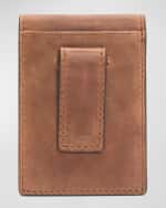 Image 3 of 3: Frye Men's Holden Burnished Leather Folded Card Case