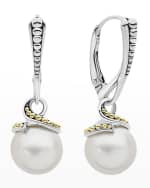 Image 1 of 5: LAGOS Luna Pearl Drop 2-Tone Earrings