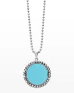 Image 3 of 4: LAGOS Maya 32mm Inlay Pendant Necklace, Blue