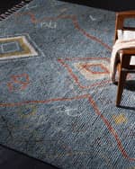 Image 1 of 4: Lauren Ralph Lauren Nahla Blue Hand-Knotted Rug, 2' x 8'