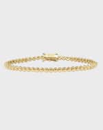 Image 1 of 2: Jennifer Meyer 18k Mini Bezel Tennis Bracelet