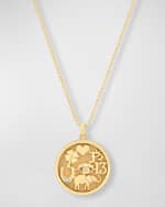 Image 1 of 4: Jennifer Meyer 18k Good Luck Pendant Necklace with Diamonds