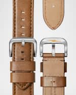 Image 3 of 4: Shinola Men's 48mm Runwell Sport 3-Eye Chronograph Leather Watch