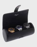 Image 3 of 4: Rapport Berkeley Three Watch Roll - Black