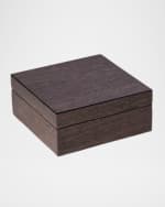 Image 2 of 2: Bey-Berk Men's High Lacquered Italian Veneer 6-Watch Storage Box