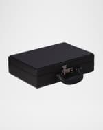 Image 2 of 3: Bey-Berk Men's 10-Watch Leather Briefcase Storage Box w/ Combination Lock