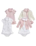 Image 3 of 3: Ralph Lauren Childrenswear Ruffled Embroidered Polo Dress With Solid Bloomers, Size 3M-24M