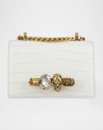 Image 1 of 5: Alexander McQueen Mini Jeweled Satchel Bag
