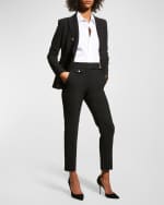 Image 2 of 6: Veronica Beard Renzo Straight Crop Pants