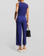 Image 3 of 5: Terez Weekend Ribbed Tencel Wide-Leg Jumpsuit