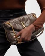 Image 2 of 6: Saint Laurent Lou Puffer Small YSL Shoulder Bag in Quilted Leather